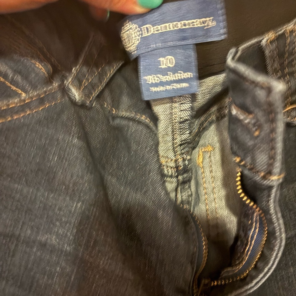 Democracy “Ab”solution® Booty Lift Straight Leg Jeans – Indigo Denim – Size 10 - Picture 8 of 10